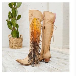 Lane Junk Gypsy Spirit Animal ombré tan boots. Size 8. Worn twice.